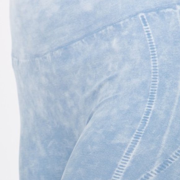 Vintage Wash Moto Detailed Seamless Tights - Picture 5 of 7